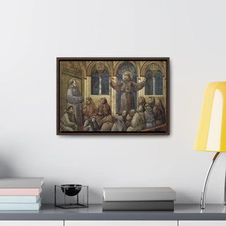 Apparition at the Chapter House at Arles - Giotto di Bondone - c.1300 - Premium Framed Wrapped Canvas Print