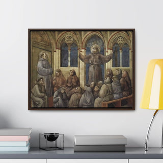 Apparition at the Chapter House at Arles - Giotto di Bondone - c.1300 - Premium Framed Wrapped Canvas Print