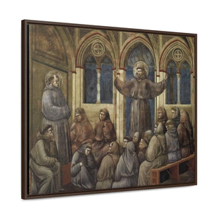 Apparition at the Chapter House at Arles - Giotto di Bondone - c.1300 - Premium Framed Wrapped Canvas Print