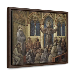 Apparition at the Chapter House at Arles - Giotto di Bondone - c.1300 - Premium Framed Wrapped Canvas Print