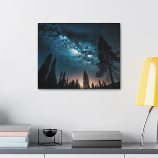 Aurora Northern Lights Abstract Wall Canvas Painting for Home Office Living Bedroom