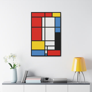 Sleek Bauhaus Simplicity Premium Canvas Print - Elevate your minimalist modern home decor with this sophisticated piece. From Ecclesiastical Sewing
