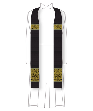 Good Friday Gold & Black Stole | St. Augustine  Ecclesiastical Sewing