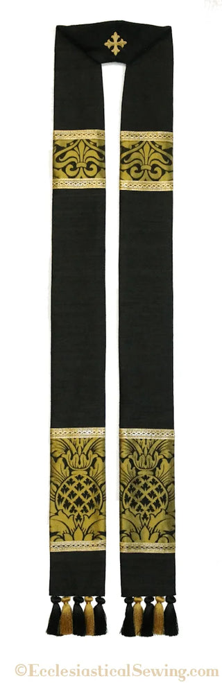 Good Friday Gold & Black Stole | St. Augustine  Ecclesiastical Sewing