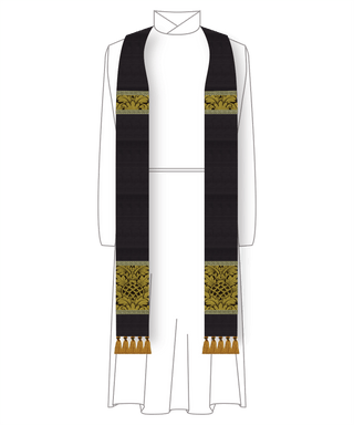 Good Friday Gold & Black Stole | St. Augustine  Ecclesiastical Sewing