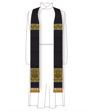 Good Friday Gold & Black Stole | St. Augustine  Ecclesiastical Sewing