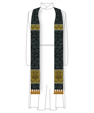 Good Friday Gold & Black Stole | St. Augustine  Ecclesiastical Sewing