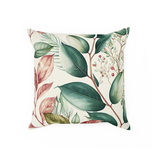 Boho-Inspired Gift: Premium Square Accent Pillow with Floral/Botanical Design