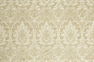 Bramfield Ivory Silk Damask Liturgical Fabric For Church Vestments