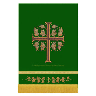 Budded Cross Sanctified Lectern Fall | Trinity Altar Hangings