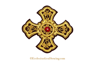 Bullion Gold Jeweled Cross