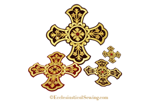 Bullion Gold Jeweled Cross