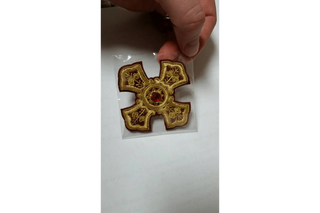 Bullion Gold Jeweled Cross