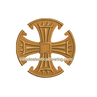 Ricamo a macchina religiosa Canterbury Cross | Progettazione digitale