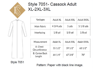 Cassock Sewing Pattern for Altar Server | Church Vestment Pattern