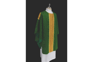 Chalice Host Green Priest Chasuble | Trinity Green Pastor Chasuble