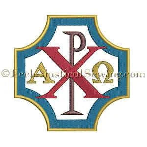 Chi Rho--Religious Machine Embroidery File