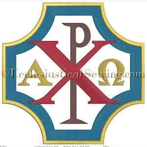 Chi Rho--Religious Machine Embroidery File