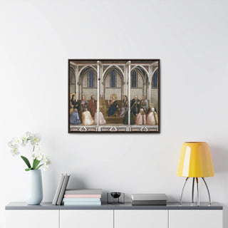 Christ among the Doctors - Giotto di Bondone - c 1311 - c 1320 - Premium Framed Wrapped Canvas