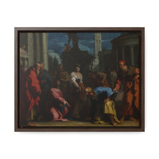 Christ and the Woman Taken in Adultery, 1720s - Sebastiano Ricciexpan - Premium Framed and Wrapped Canvas