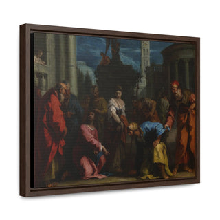 Christ and the Woman Taken in Adultery, 1720s - Sebastiano Ricciexpan - Premium Framed and Wrapped Canvas