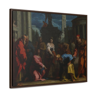 Christ and the Woman Taken in Adultery, 1720s - Sebastiano Ricciexpan - Premium Framed and Wrapped Canvas