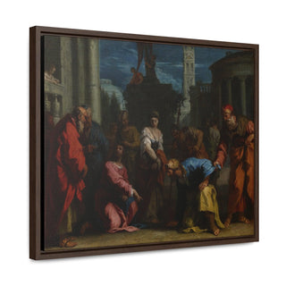 Christ and the Woman Taken in Adultery, 1720s - Sebastiano Ricciexpan - Premium Framed and Wrapped Canvas