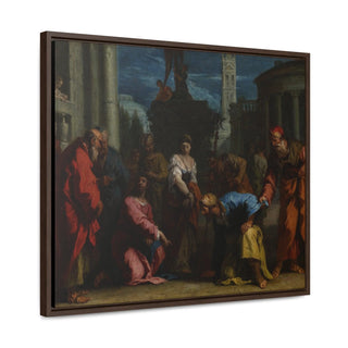 Christ and the Woman Taken in Adultery, 1720s - Sebastiano Ricciexpan - Premium Framed and Wrapped Canvas