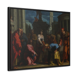 Christ and the Woman Taken in Adultery, 1720s - Sebastiano Ricciexpan - Premium Framed and Wrapped Canvas