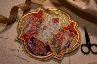 Christ Victorious Gold Work Applique