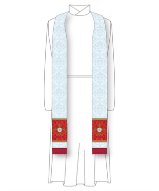 Christmas Rose Clergy Stole | Priest Stoles from Ecclesiastical Sewing