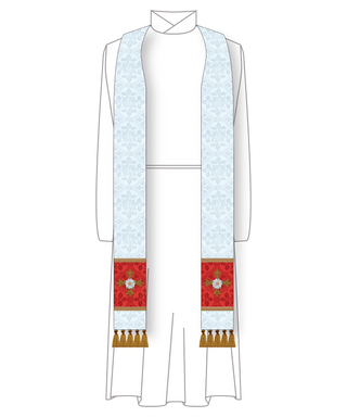 Christmas Rose Clergy Stole | Priest Stoles from Ecclesiastical Sewing