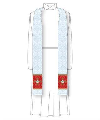 Christmas Rose Clergy Stole | Priest Stoles from Ecclesiastical Sewing