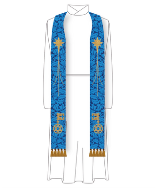 City of David Clergy Stole (Handmade) | Pastoral, Priest, or Deacon Stoles