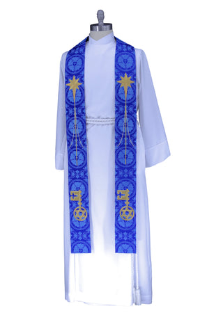 City of David Clergy Stole (Handmade) | Pastoral, Priest, or Deacon Stoles