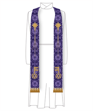 City of David Clergy Stole (Handmade) | Pastoral, Priest, or Deacon Stoles