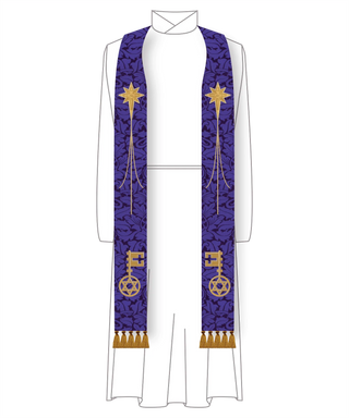 City of David Clergy Stole (Handmade) | Pastoral, Priest, or Deacon Stoles