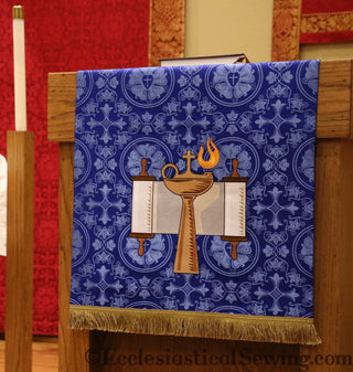 Advent Altar Hanging | City of David Pulpit and Lectern Falls