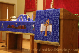 Advent Altar Hanging | City of David Pulpit and Lectern Falls