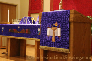 Advent Altar Hanging | City of David Pulpit and Lectern Falls