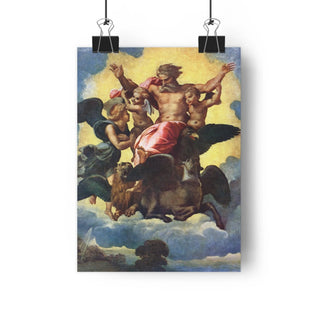 Classy Art for Home Office, Gift For Pastor, Raphael's 'Ezekiel's Vision' 1518 Detailed Giclée Art Print