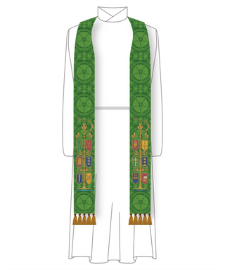 The 12 Apostle's Clergy Stole for Pastors or Priests Liturgical Stoles