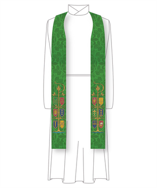 The 12 Apostle's Clergy Stole for Pastors or Priests Liturgical Stoles