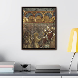 Confirmation of the Rule - Giotto di Bondone c 1297-1299 - Premium Framed Wrapped Canvas Print