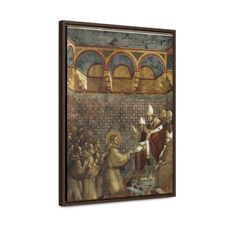 Confirmation of the Rule - Giotto di Bondone c 1297-1299 - Premium Framed Wrapped Canvas Print