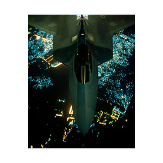 Dads Birthday Gift - Nighttime Refueling: F-22 Raptor & KC-10 Extender - Premium Man Cave Poster - Perfect Gift for Dad