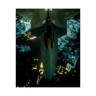 Dads Birthday Gift - Nighttime Refueling: F-22 Raptor & KC-10 Extender - Premium Man Cave Poster - Perfect Gift for Dad