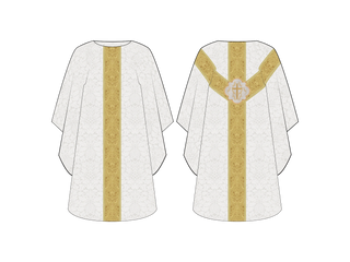 Dayspring White and Gold Chasuble for Christmas and Easter Ecclesiastical Sewing