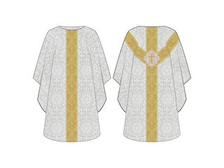 Dayspring White and Gold Chasuble for Christmas and Easter Ecclesiastical Sewing