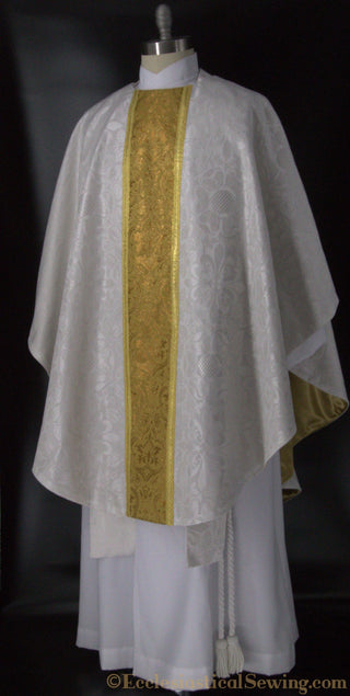 Dayspring White and Gold Chasuble for Christmas and Easter Ecclesiastical Sewing